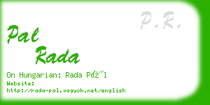 pal rada business card